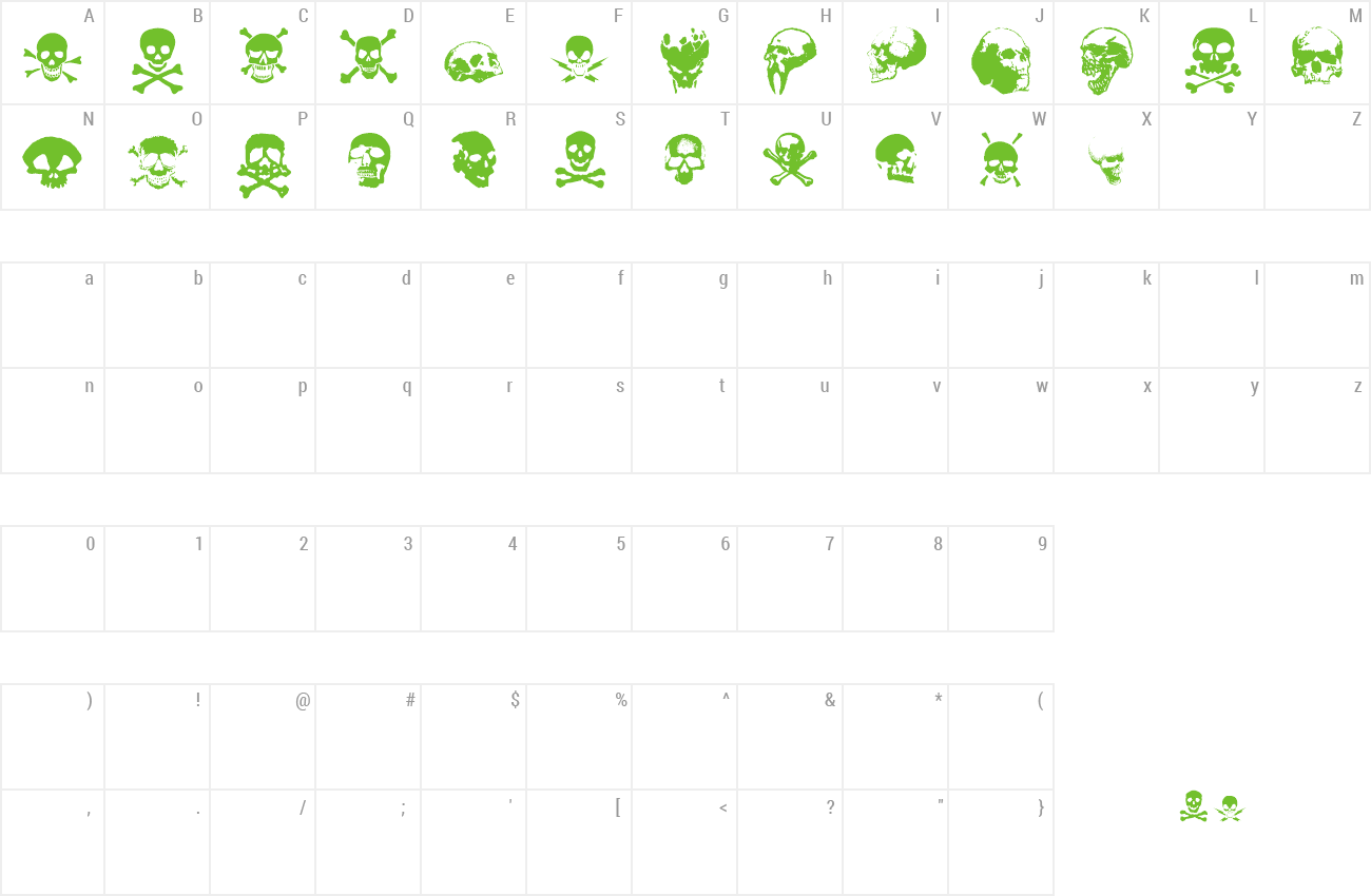 Font TOTENKOPF preview